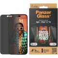 PanzerGlass Privacy Glass Screen Protector Ultra-Wide Fit iPhone 15 Pro Max 6.7"