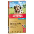 Advantix Fleas, Ticks & Biting Insects for Dogs 4 - 10kg - 3 Pack