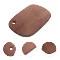 Bread Chopping Board Food Display Black Walnut Cutting Server Tray Camping Round Wooden Pallets