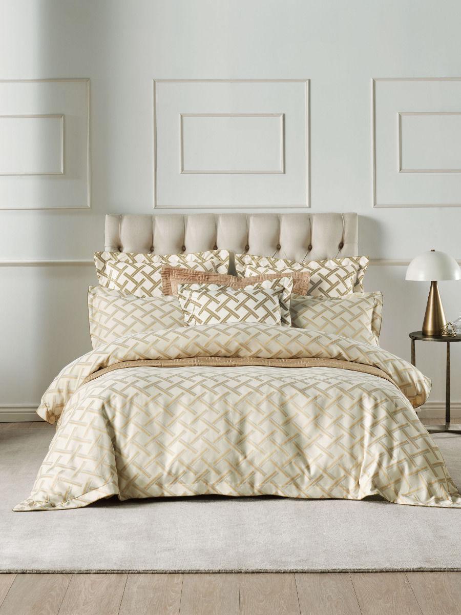 Grace By Linen House Valeria Champagne Quilt Cover Set