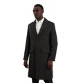 Burton Mens Wool Blend Single-Breasted Coat (Black) (S)