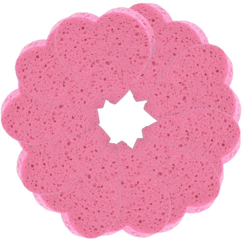 30 Pcs Pink Stuff Cleaner Wood Pulp Face Wash Sponge Cleaning Sponges Facial