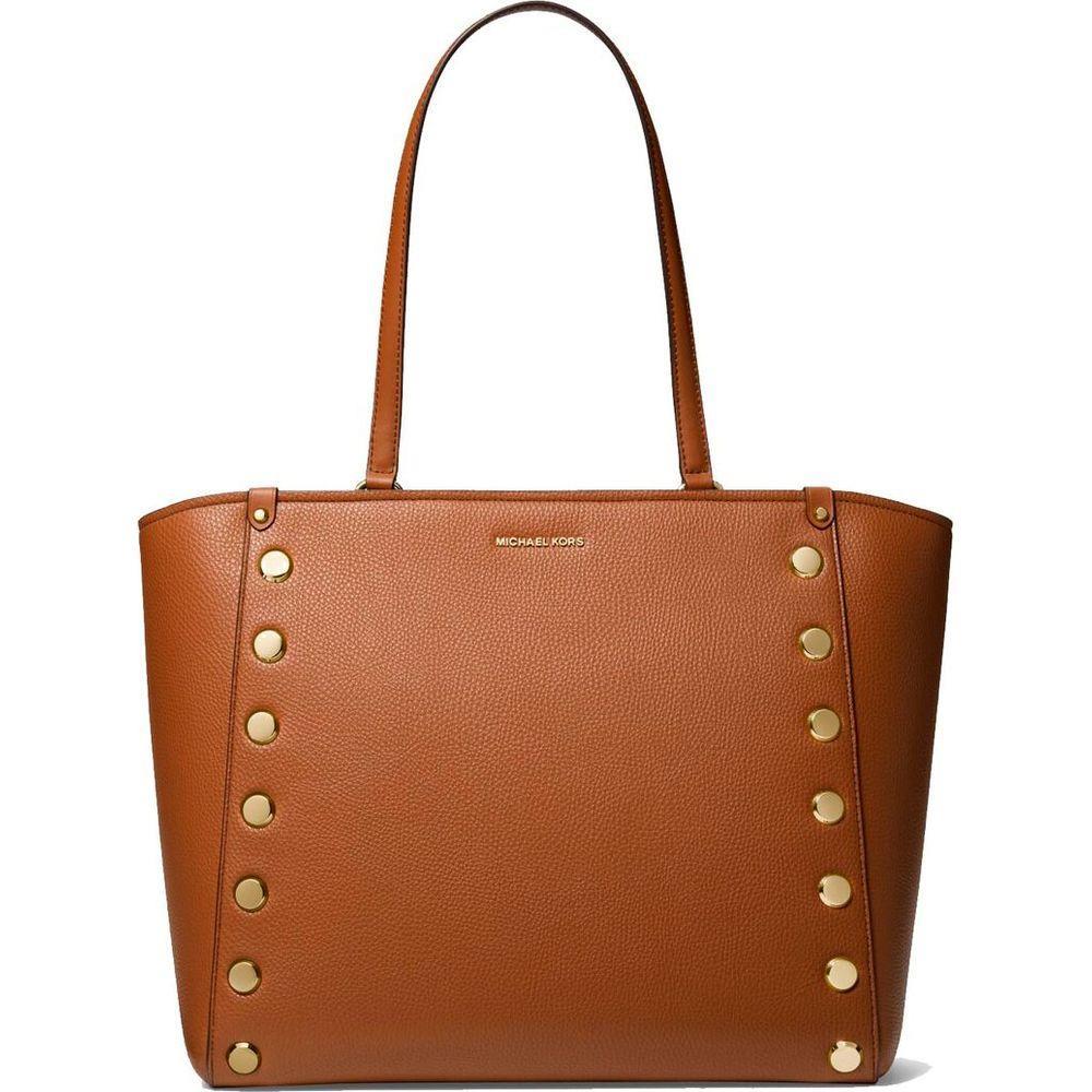Michael Kors Holly Brown Leather Women's Handbag 35 x 30 x 17 cm