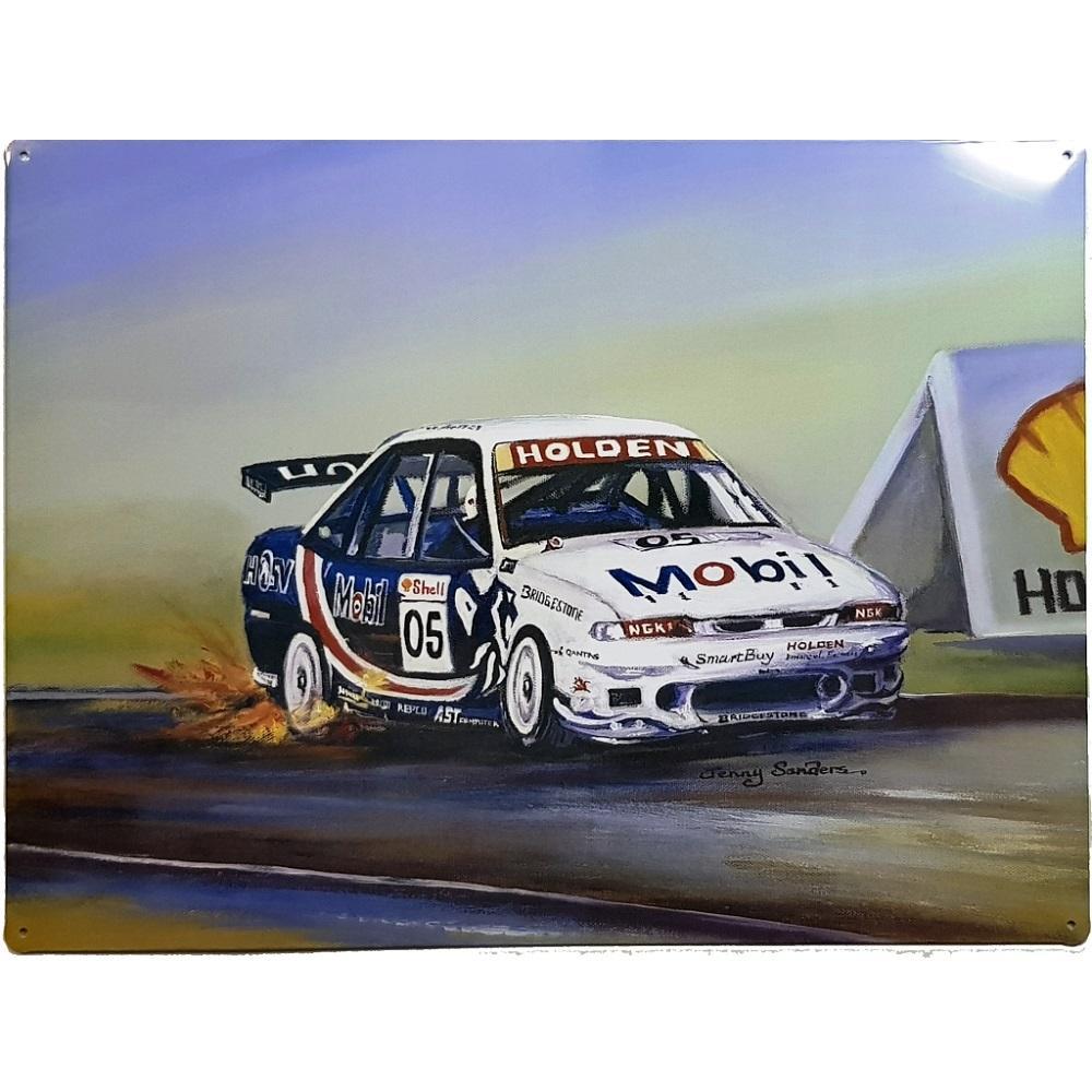 Peter Brock 05 Holden Commodore Tin Sign 40x30cm by Jenny Sanders