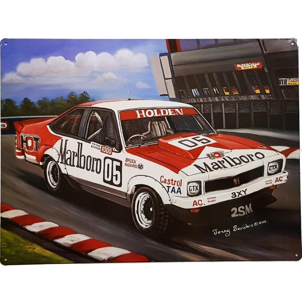 Holden A9X Peter Brock 05 Tin Sign 40x30cm by Jenny Sanders