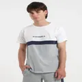 Le Coq Sportif Mens Gaston Tee Top T Shirt - Grey Marle - XL