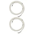 Handmade Necklaces Sunglasses Chain Retro Rope Elegant Pearl Belt White