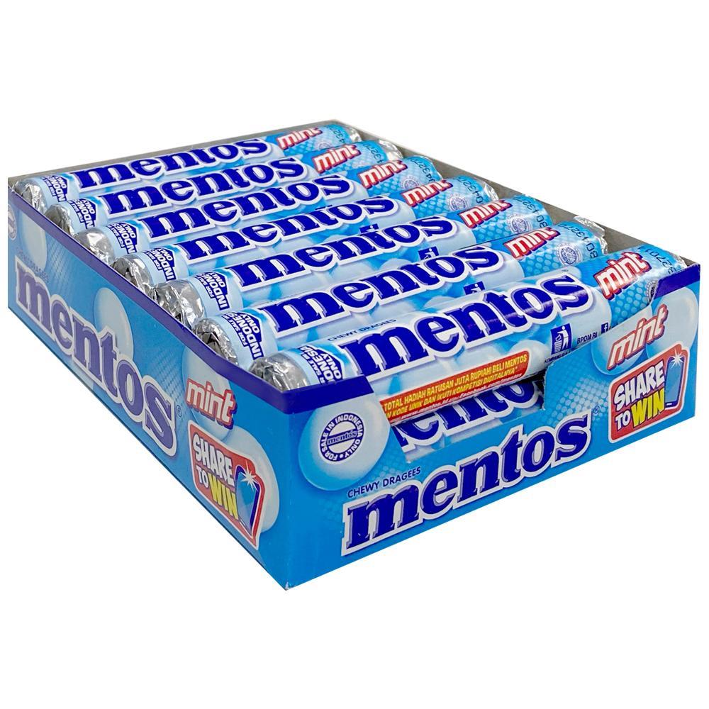 14PK Mentos Mint Candies Roll Fresh Minty Breath Candy Party Confectionery Pack