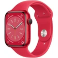 45mm Red Aluminium Smartwatch - Series 8