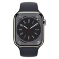 Apple Watch Series 8 - Men's Stainless Steel Black Smartwatch AW8M-SSB
