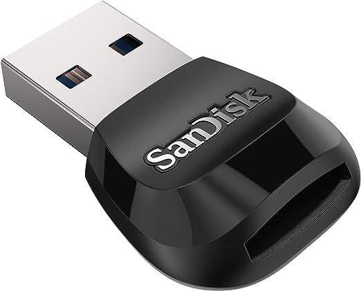 Sandisk MobileMate USB 3.0 Reader microSD card reader speeds up to 170 MB/s USB-A 2-year limited warranty