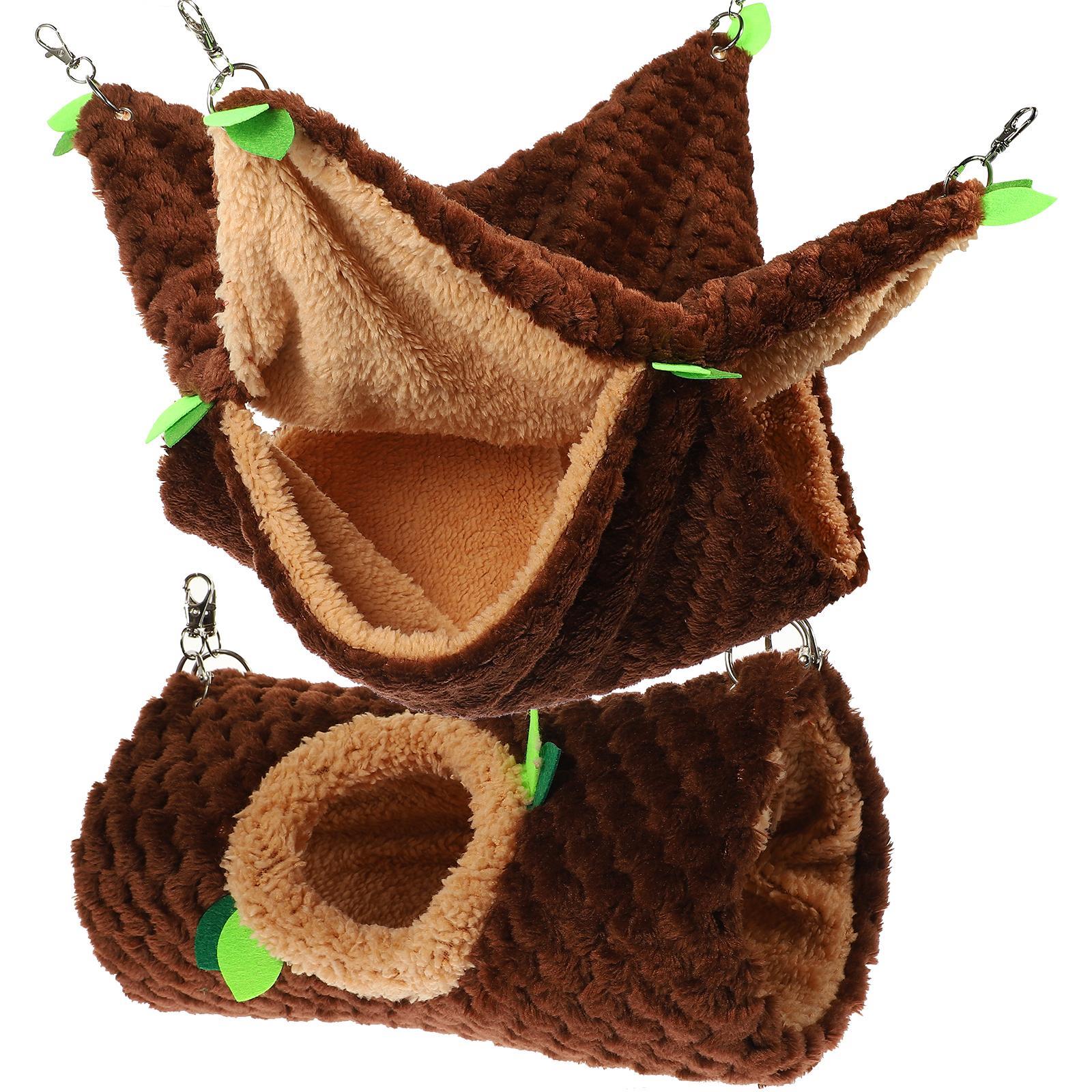 The Bed Pet Hanging Squirrel Hammock Hamster Tunnel Double-layer Sleeping
