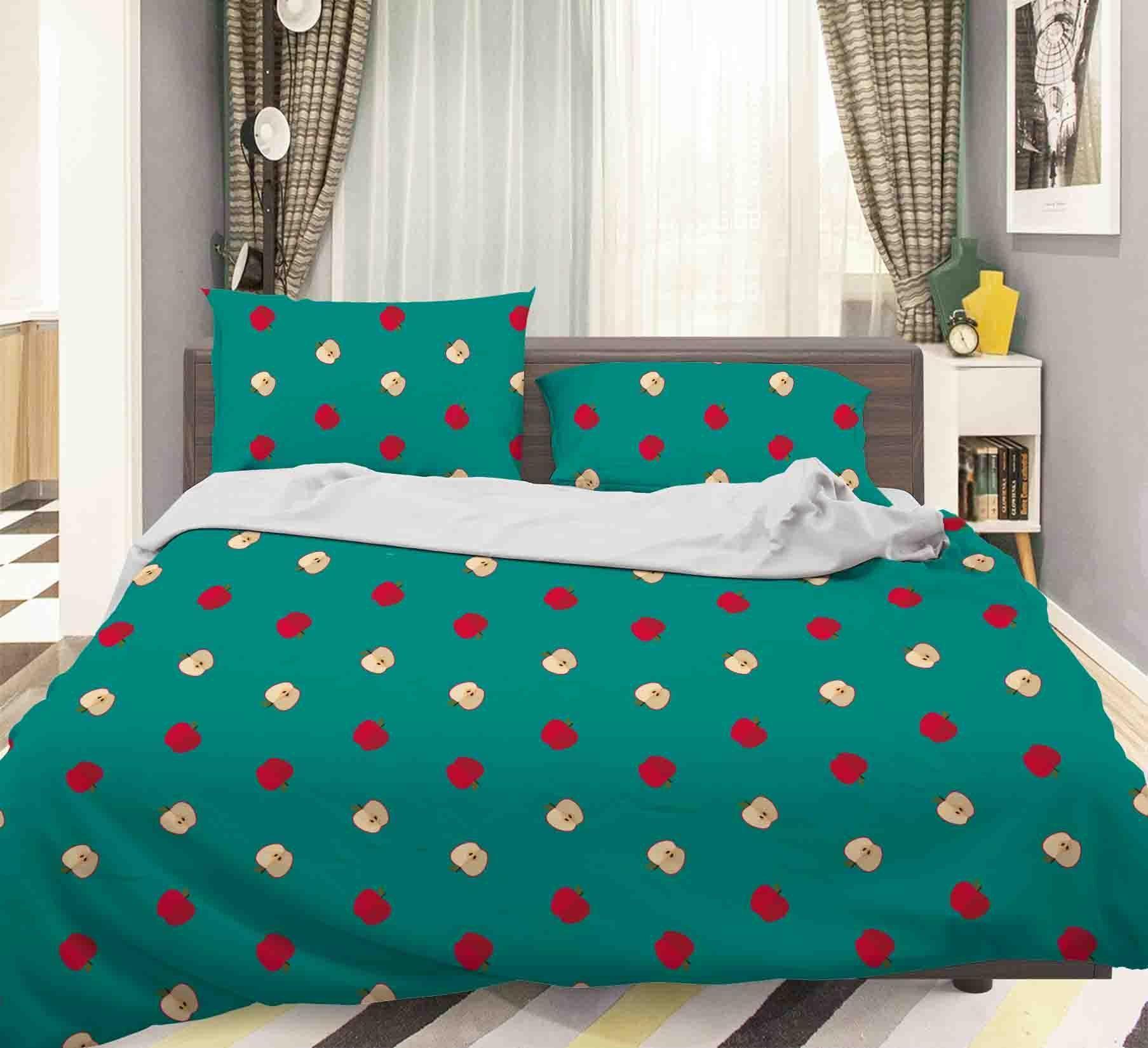 3D Apple Green Quilt Cover Set Bedding Set Pillowcases 71