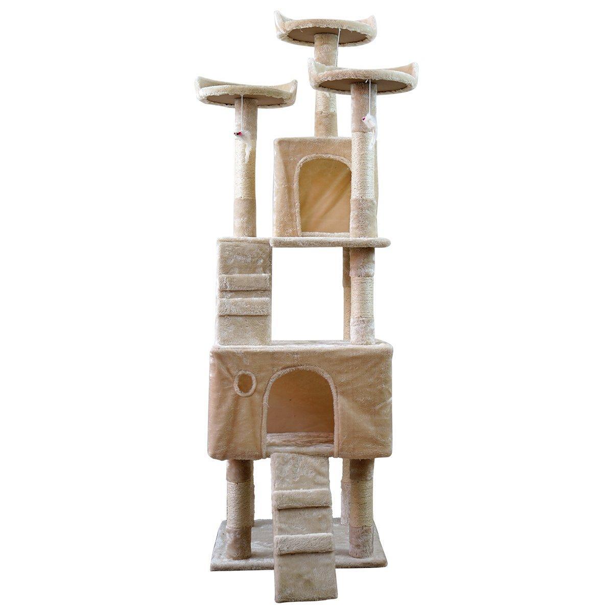 Furtastic 170cm Cat Tree Scratching Post | Beige