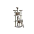 Cat Kitten Scratching Post Tree | 180 cm Height | With Ladder | Beige