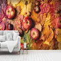 3D apple leaves wall mural wallpaper 66