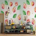 3D apple leaves wall mural wallpaper 22