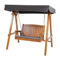 Outdoor Swing Chair Wooden Furniture Patio Garden Bench Seat Canopy