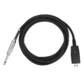 Guitar Cable USB To 635mm Instrument Cord Electric Speaker Cables Speakers
