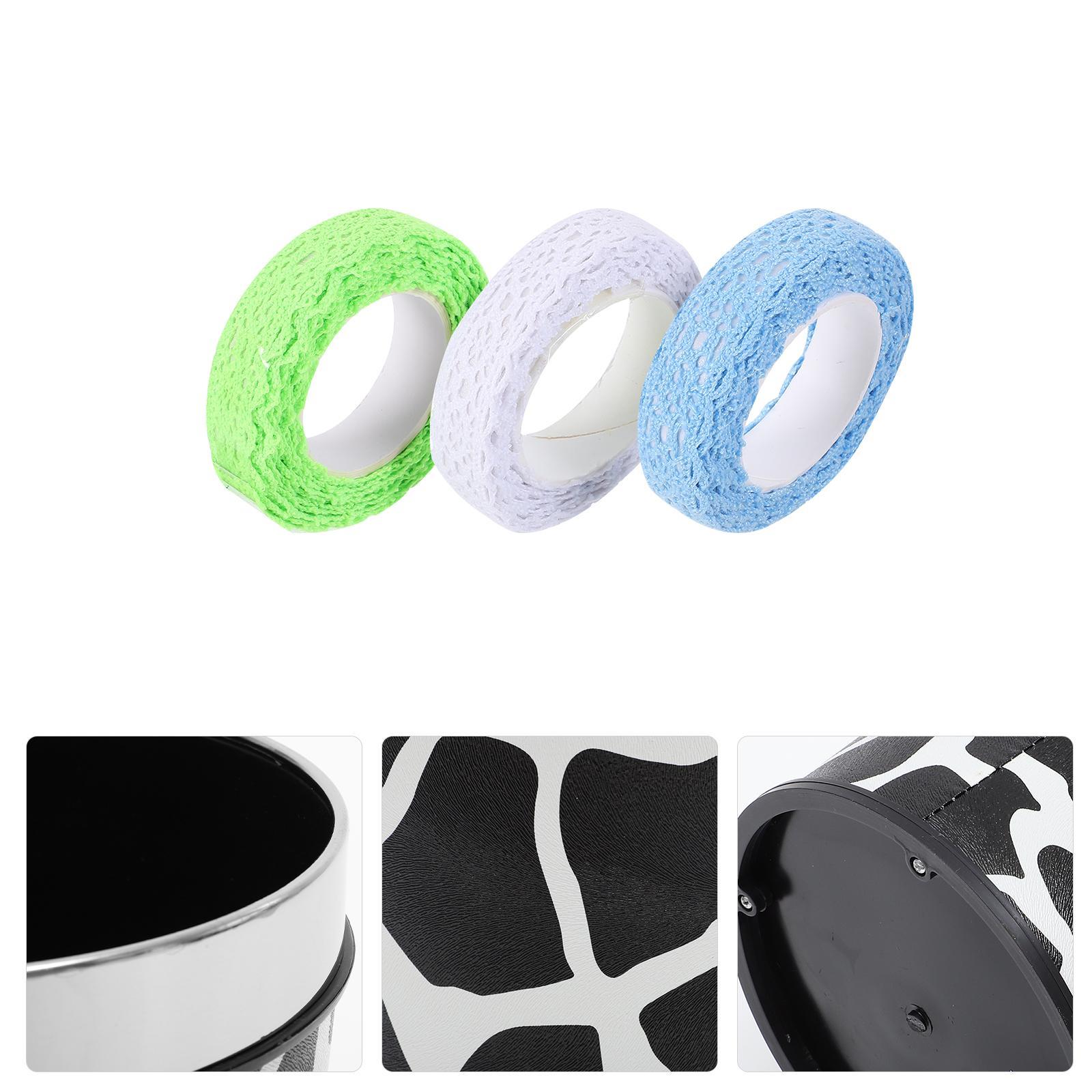 3 Rolls Creative Lace Tapes Decorative Stickers Accessories Cotton Thread Elegant Trim DIY Fabric