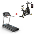 Horizon TR3.0 Treadmill & GR3 Indoor Cycle with (LCD Console) Cardio Bundle