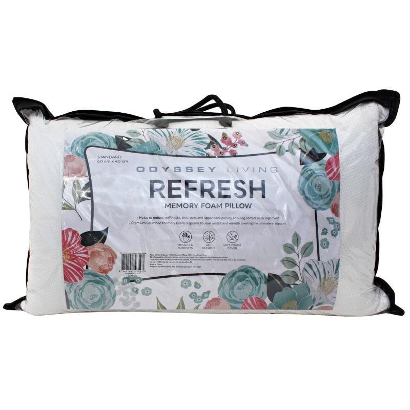 Odyssey Living Refresh Crumbed Memory Foam Pillow