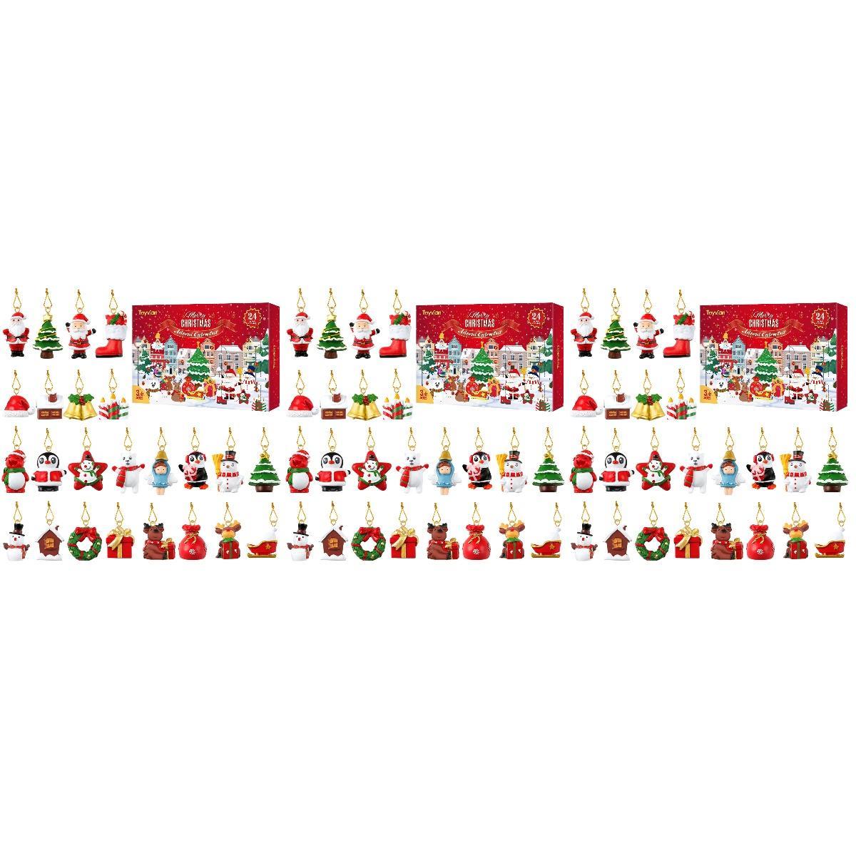 3 Pack Toyvian St Christmas Countdown Calendar Decoration Suit Ornament Child