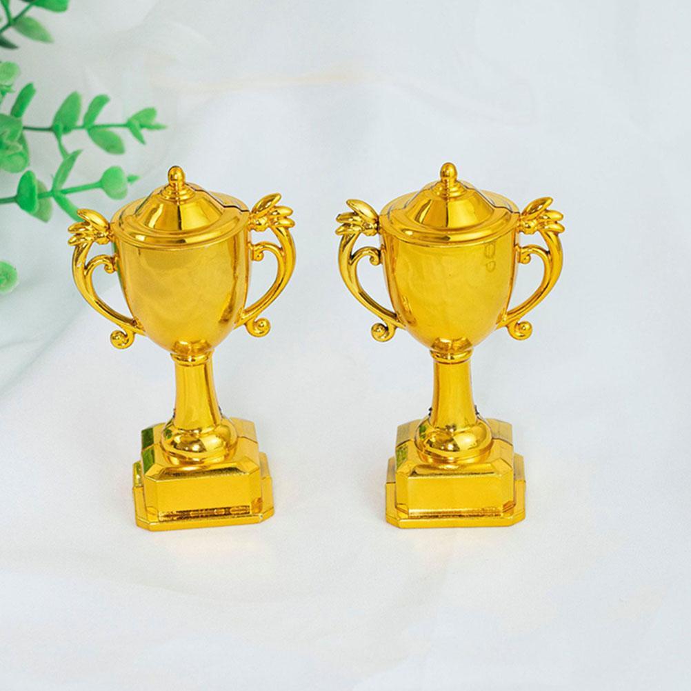 4 Pcs Classroom Trophies Cake Decoration Paper Cup Kids Prizes Venue Setting Props Child
