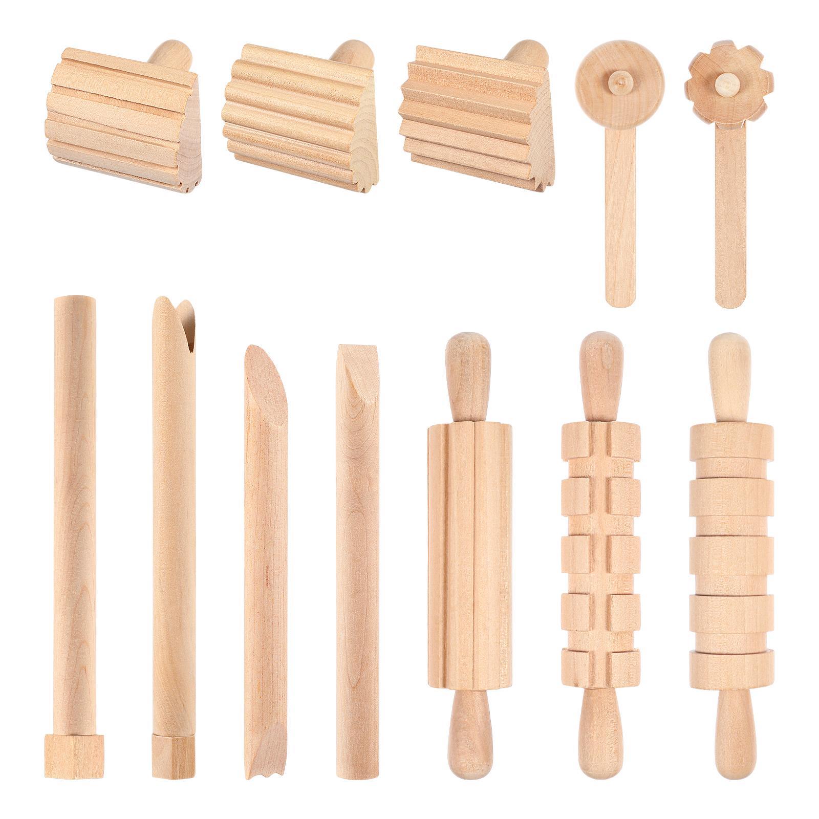 Pottery Clay Sculpting Tools Plasticine Wooden Child