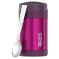 Thermos Vacuum Insulated Durable Food Jar Pink Portable Travel Mug 470ml