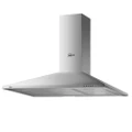 MIRAKLASS Pyramid Rangehood with Low Noise Level and 3 Airflow Speed 90cm Silver