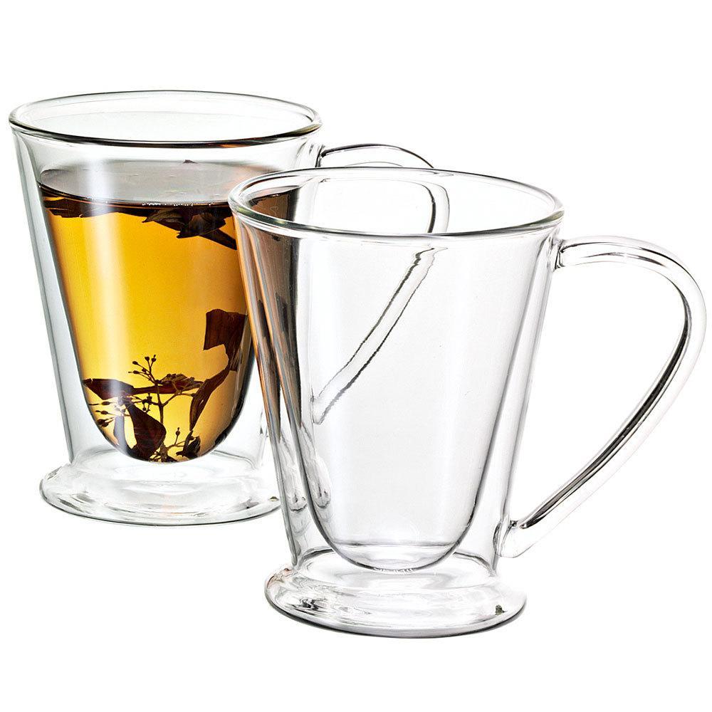 Avanti 2PC 250ml Hero Twin Wall Mug/Glass/Cup Tea/Espresso/Coffee/Latte Hot/Cold