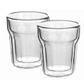 2pc Avanti 100ml Nove Twin Wall Glass for Coffee/Tea/Water/Hot/Cold/Drink/Cup