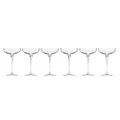 6pc Krosno Harmony Collection 240ml Coupe Champagne Glass Barware/Bar Glasses