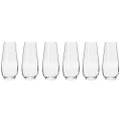 6pc Krosno Harmony Collection 230ml Highball/Tall Cocktails/Mixers/Juice Glass