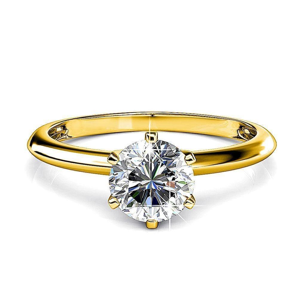 One In A Million Solitaire Ring Embellished With SWAROVSKI Crystals