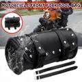 Motorcycle Front Fork Tool Roll Bag Saddlebag For Harley Softail Sportster Dyna(C)