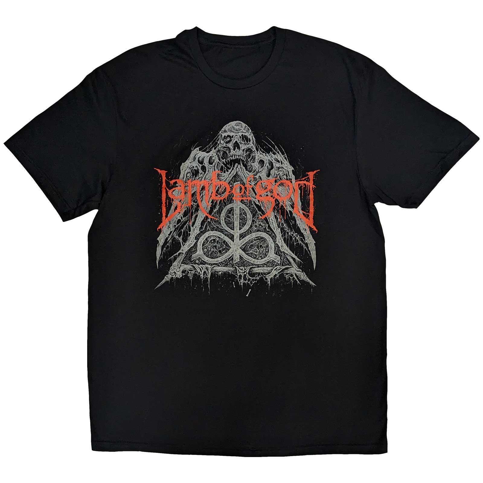 Lamb Of God Unisex Adult Skull Pyramid T-Shirt (Black) (XL)