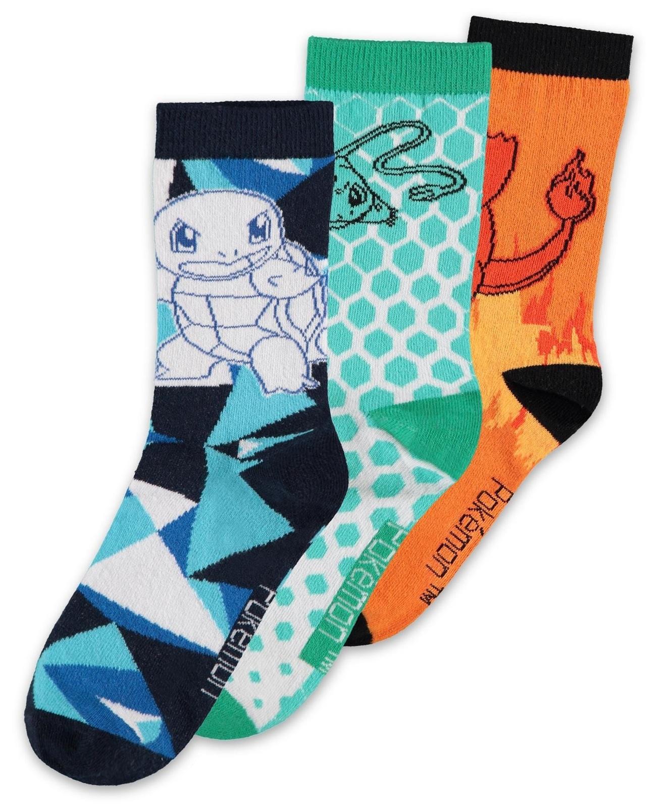 Difuzed: Pokemon - 3 Pack Socks (Size: 39/42)