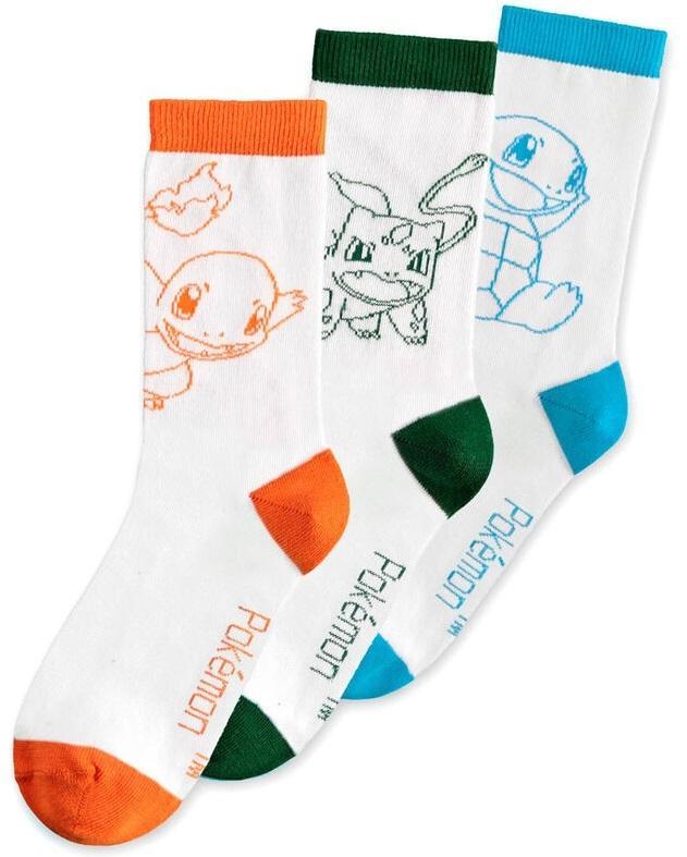 Difuzed: Pokemon - 3 Pack Socks (Size: 43/46)