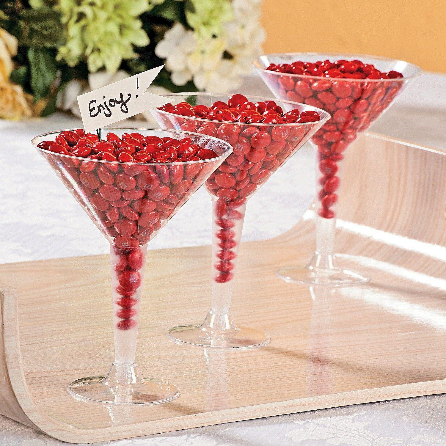 144 x PLASTIC COCKTAIL MARTINI GLASSES 210mL Mini Dessert Cup Party Wedding Cups
