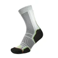 1000 Mile Mens Trek Recycled Socks (Pack of 2) (Black/Orange/Green) (M)