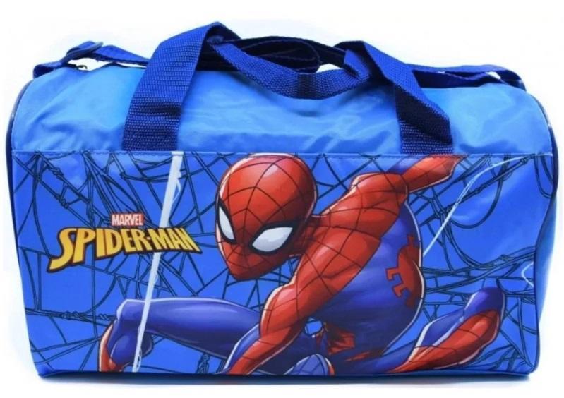 Spiderman Boys Sport Duffel Bag with Spiderman Cap and Pencil Case