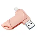 Mini 32GB Usb Flash Drive , 3 in 1 Aluminum USB Flash Drive