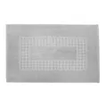 Microfiber Soft Non Slip Bath Mat Check Design (Grey)