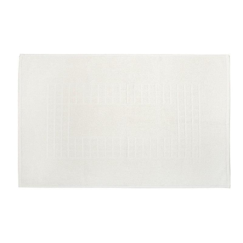 Microfiber Soft Non Slip Bath Mat Check Design (Cream)