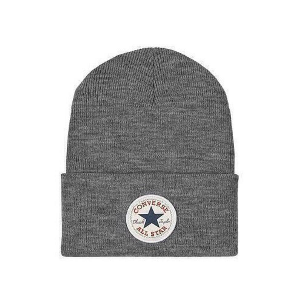 Converse Unisex Adult Chuck Embroidered Patch Beanie (Grey Heather) (One Size)