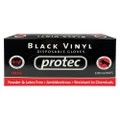 Hi Lift Protec Black Vinyl Disposable Gloves 100 pcs Small