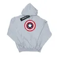 Marvel Boys Captain America Distressed Shield Hoodie (Sports Grey) (9-11 Years)