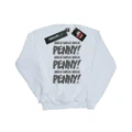 The Big Bang Theory Womens/Ladies Knock Knock Penny Sheldon Sweatshirt (White) (L)